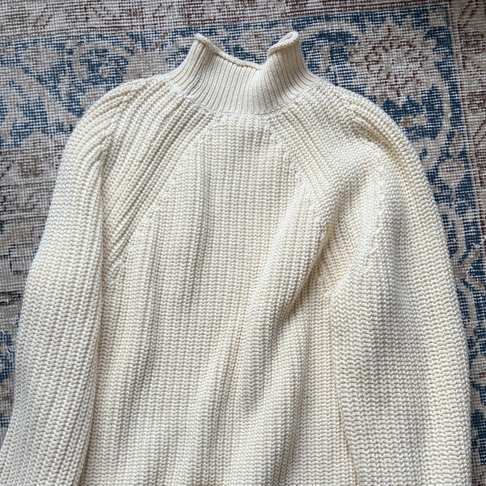 J Crew Cream Roll High-Neck Knit Sweater - Women's - Picture 6 of 7